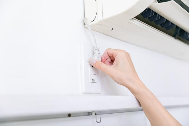 エアコン専用コンセント増設・電圧切替