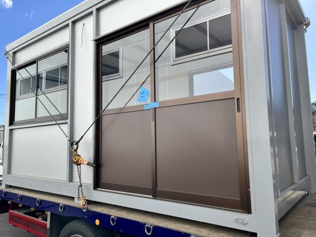 多賀城市の会社敷地内でユニットハウスを解体